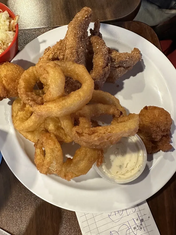 Medium Fish with Onion Rings